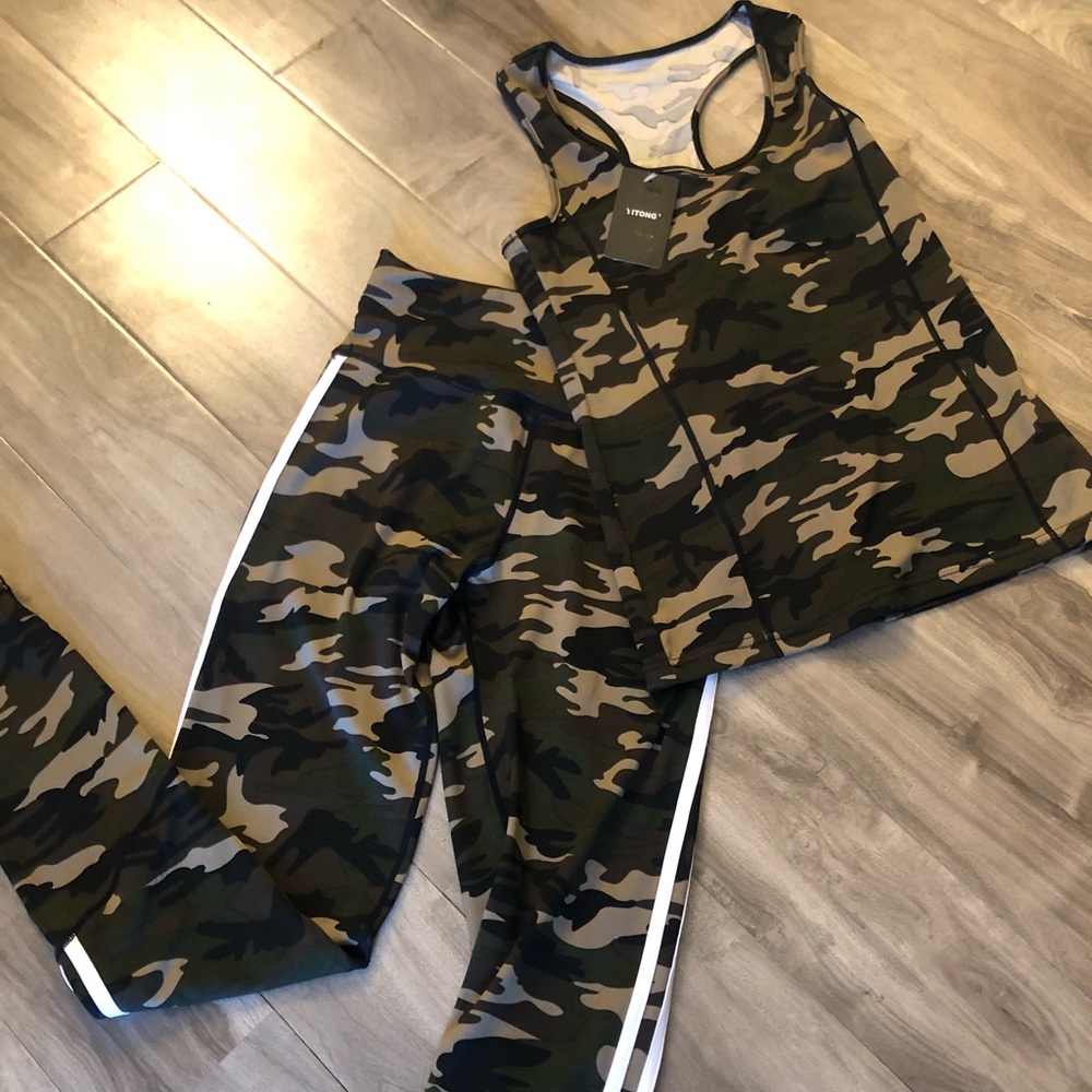 Camo top and pants